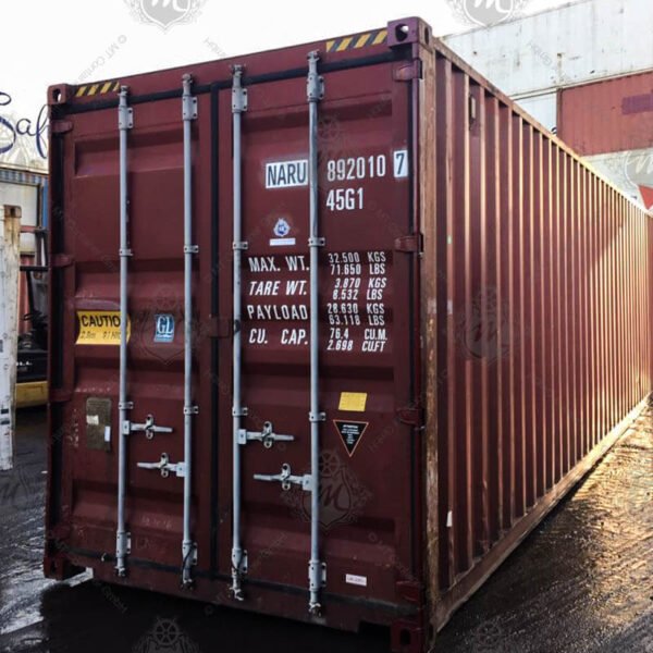 40 Fuss High Cube Lagercontainer NARU 892010-7 — MT Container GmbH Hamburg